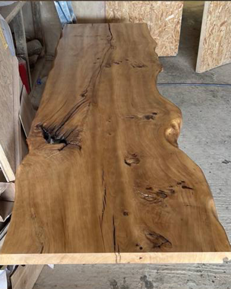 Комплект: столешницы из карагача + колонны из карагача + перегородки из бука 4