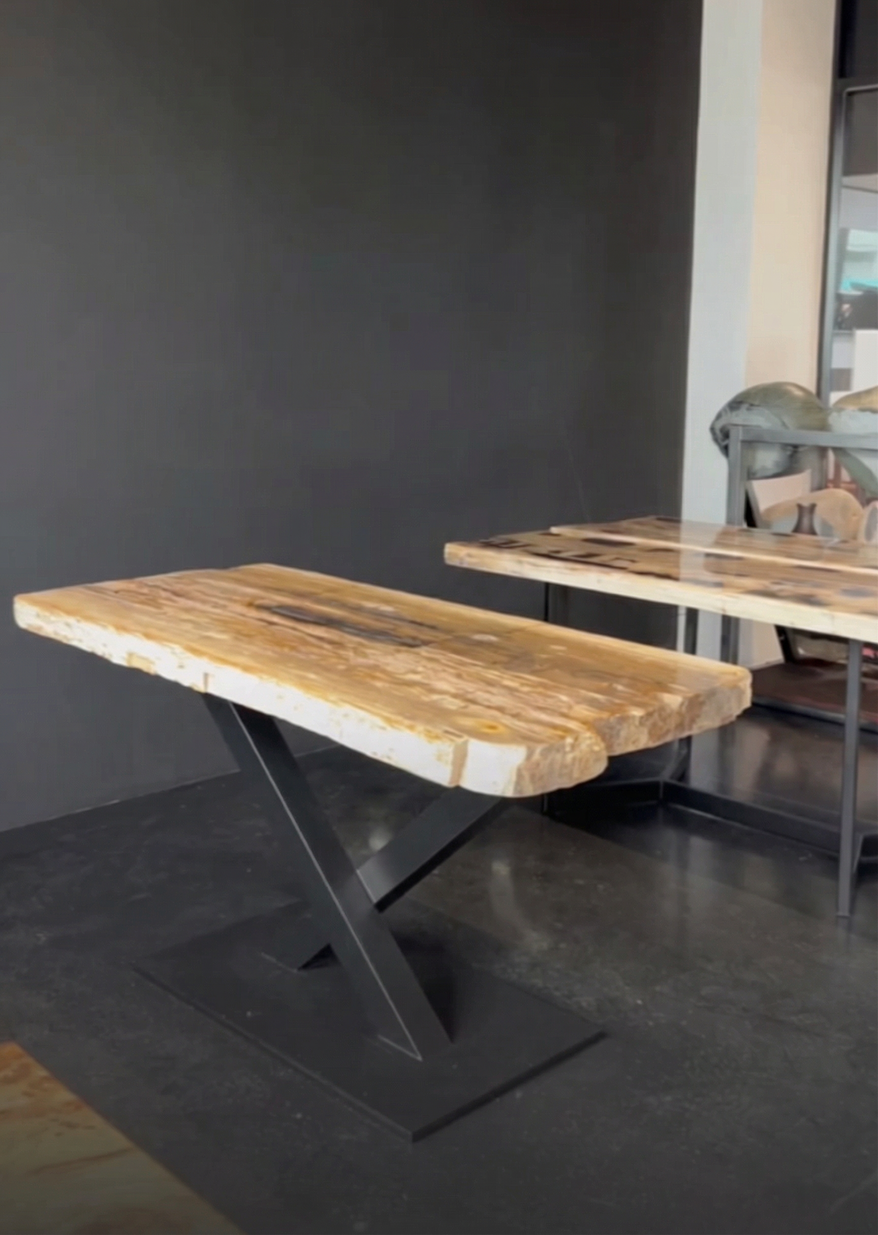 Стол из окаменелого дерева 2