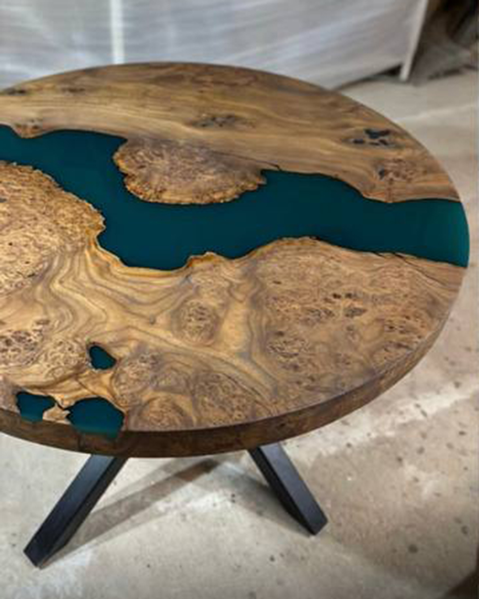 Журнальный стол из капового термо карагача 3