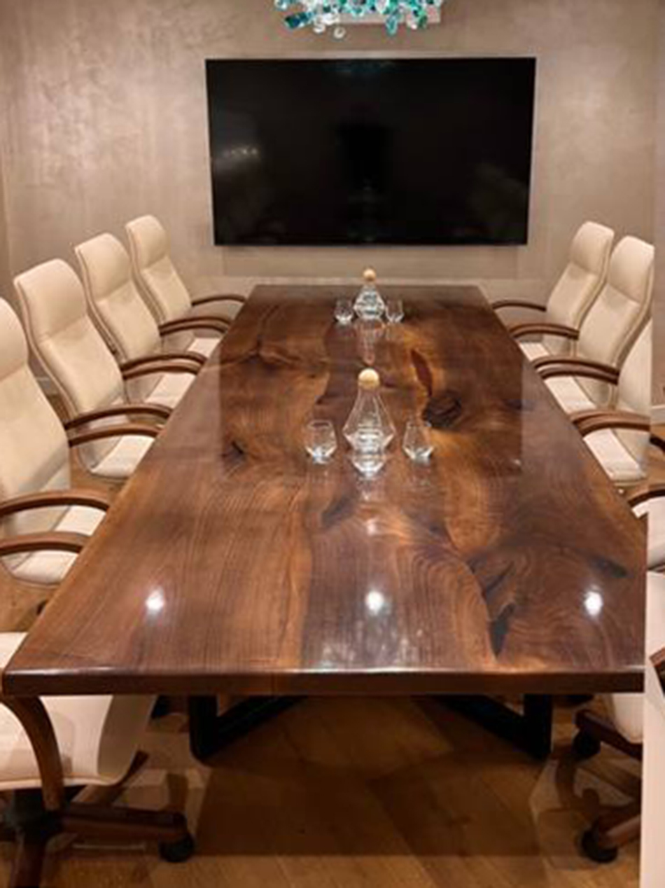 Стол для переговорной из грецкого ореха 5