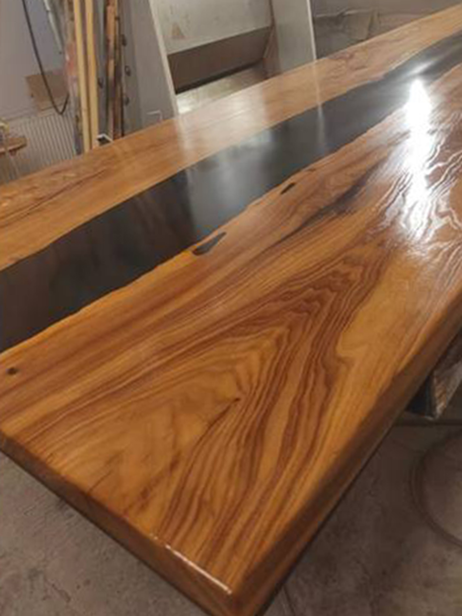 Большой стол из карагача 5