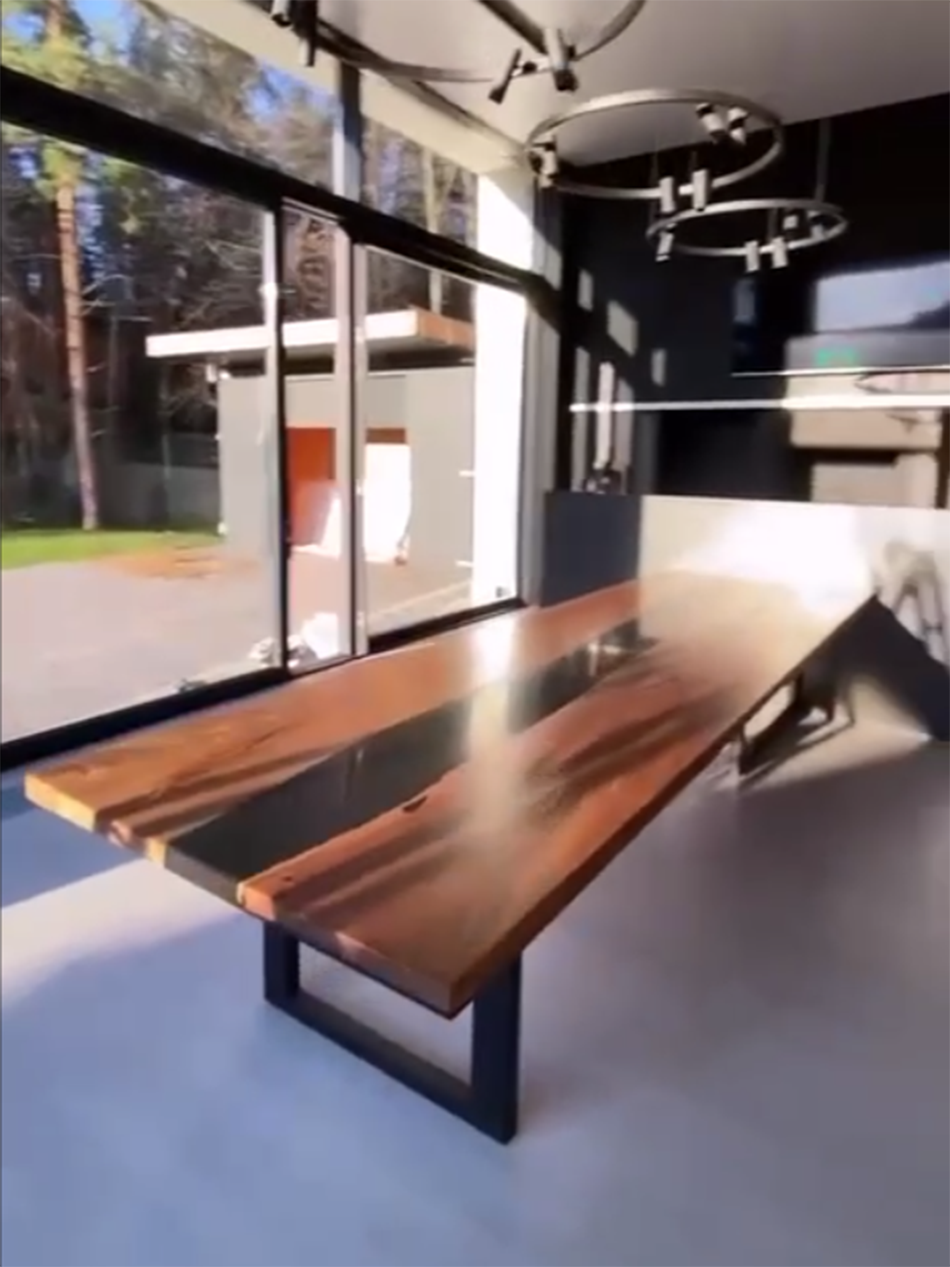 Большой стол из карагача 3